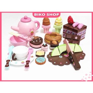 Tiệc socola bằng gỗ cho bé