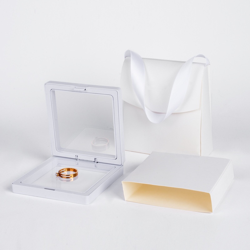 Hộp Đựng Trang Sức Màng PE Trong Suốt Kèm Túi Quà Cao Cấp