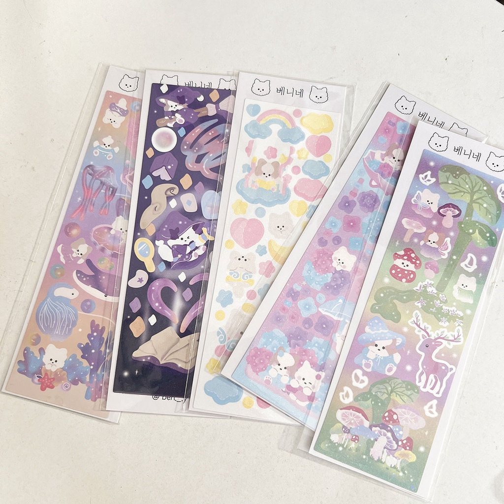 Hình dán sticker series mèo đáng yêu decor toploader