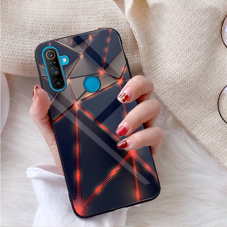 Ốp Lưng REALME C3 Mặt kính gương sáng bóng cao cấp