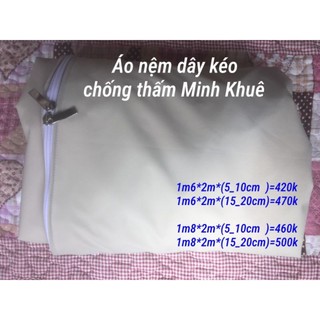 Áo bọc nêm dây khóa chống thấm Minh Khuê(loại nệm nguyên tấm)