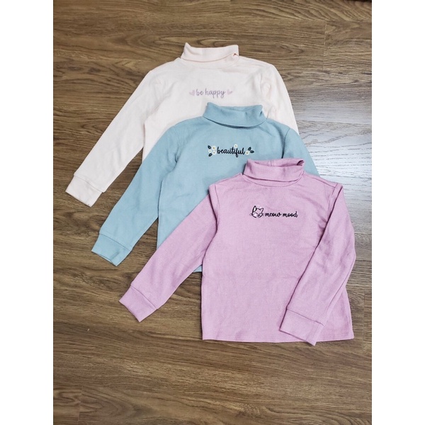 Áo giữ nhiệt bé gái hình thêu siêu yêu sz 3-8Y satsunkid