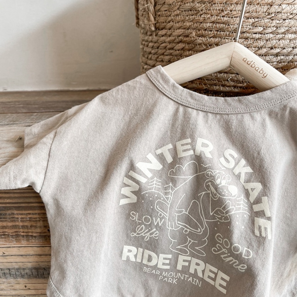 Áo Thun Tay Ngắn Bằng Cotton Thời Trang Mùa Hè Dành Cho Trẻ Em