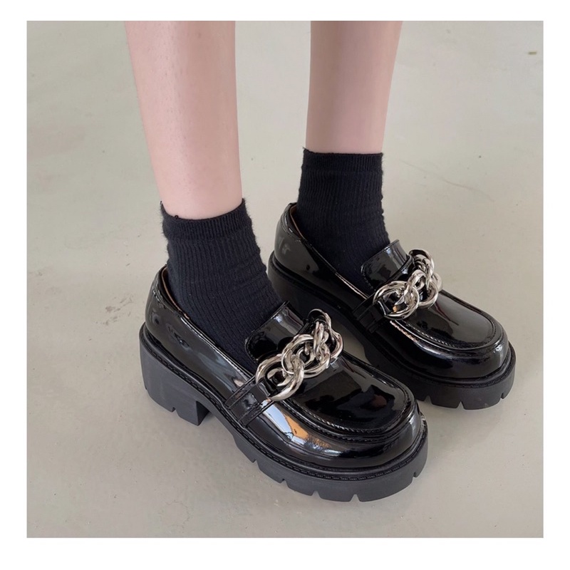 Giày nữ, giày cao gót form dáng thanh lịch Oxford đế cao 6p tôn dáng