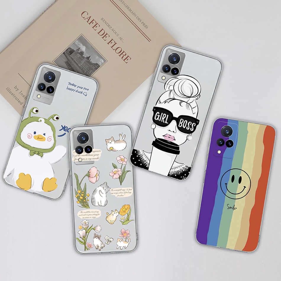 Ốp Điện Thoại Silicon Mềm Trong Suốt Cho Vivo V21 V21 Vivo V2050 VivoV21 4G 5G VivoV 21