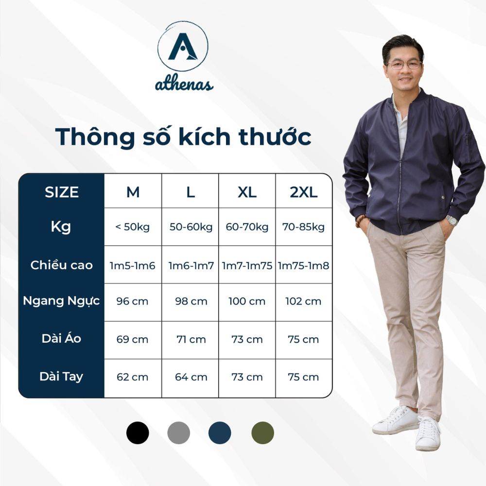 Áo Khoác Bomber Dù V6 Cao Cấp | BigBuy360 - bigbuy360.vn