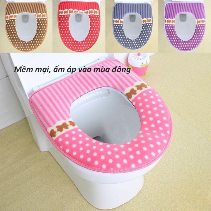 Miếng Lót Bồn Cầu Siêu Ấm, siêu êm, siêu đẹp mắt
