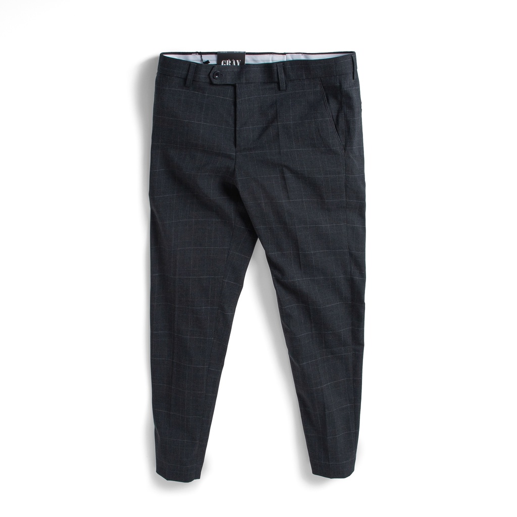 Quần Âu Nam kẻ sọc cao cấp dáng Slimfit, co giãn nhẹ, phom cứng cáp, phong cách trẻ trung