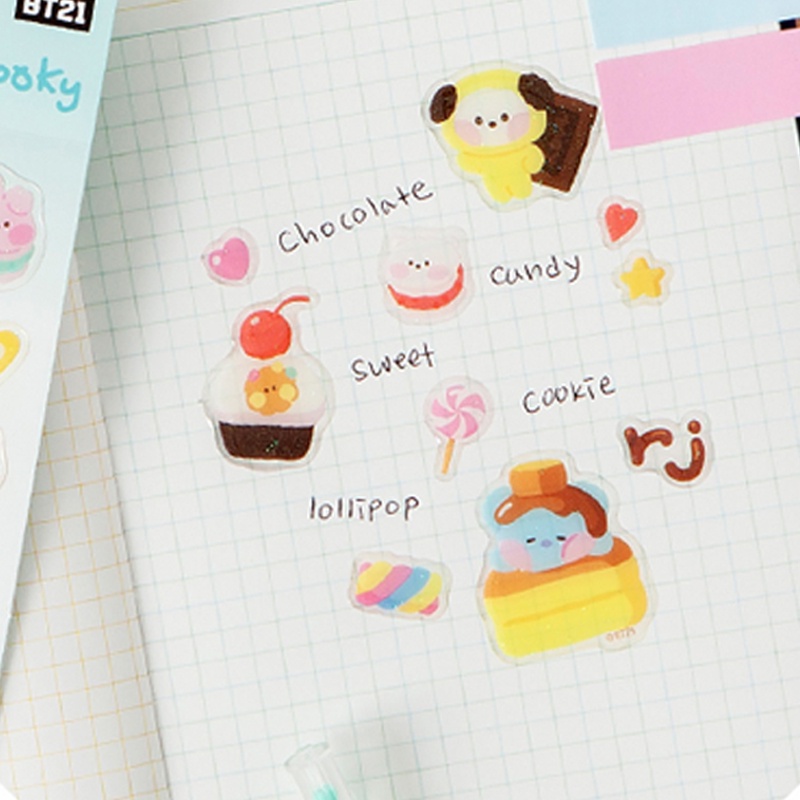 B 'Bt21 Jelly Sweetie Hình Dán Hàng Chính Thức'