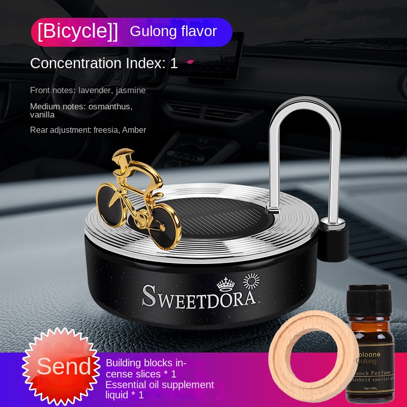 Máy Khuếch Tán Tinh Dầu Xoay Năng Lượng Mặt Trời Trang Trí Nội Thất Xe Hơi