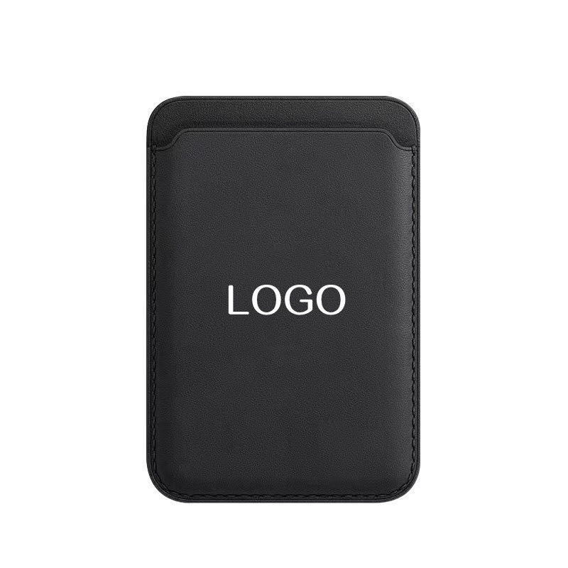 Ví hỗ trợ sạc không dây dùng cho iphone 14/ 13/ 12 series da đẹp có logo táo