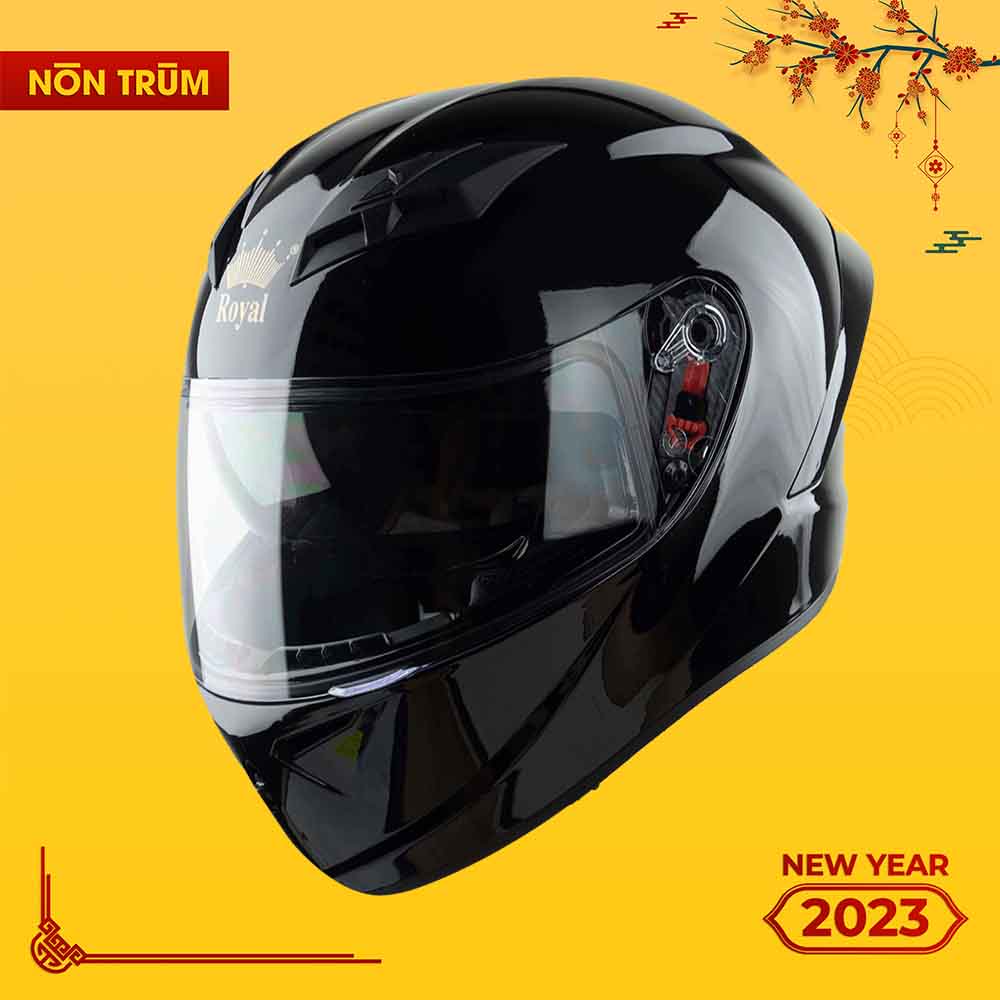 Nón bảo hiểm fullface Royal M266 có 2 kính, bảo hành 12 tháng