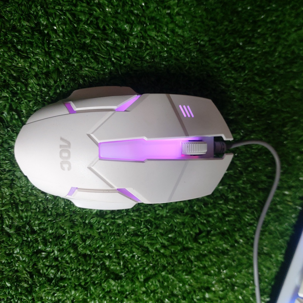 Combo chuột phím gaming full LED 7 màu đẹp chính hãng AOC KM100 BH 1 năm