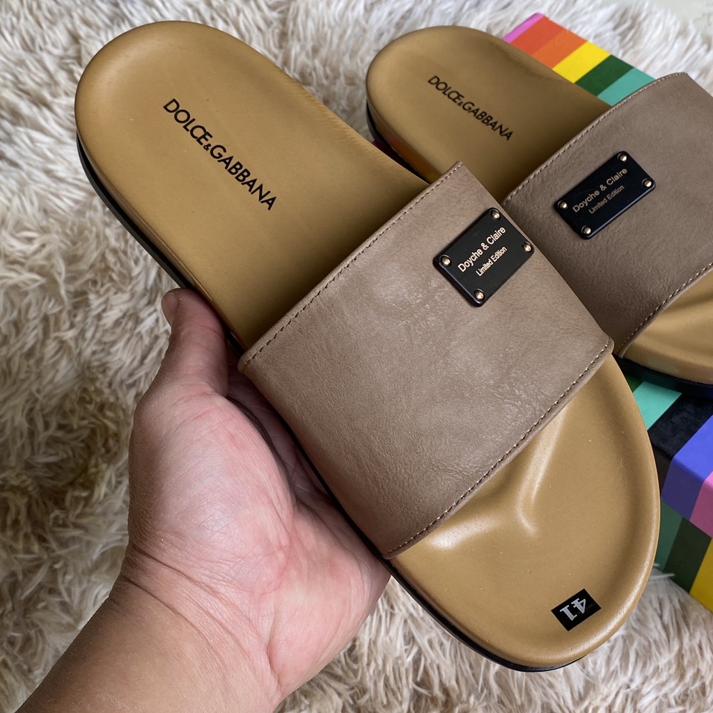 Dép nam quai ngang, dép DG quai da thời trang 2022