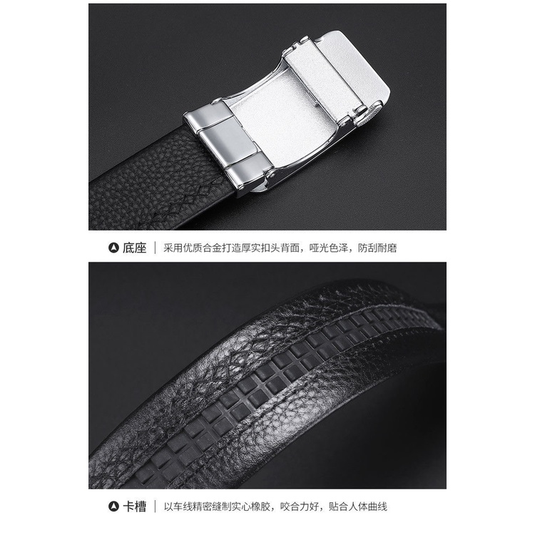 Thắt lưng da nam Pierre Cardin chính hãng, da bò thật 100%