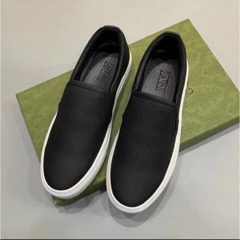 Giày lười Slip On hoa văn đơn giản cao cấp📢📢