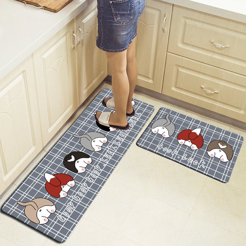 [Siêu Rẻ] Thảm Lau Chân Nhà Bếp, Nhà Tắm 3D,Thảm Chùi Chân Trải Sàn Nhà 3D Thấm Hút Nước Chống Trơn Trượt