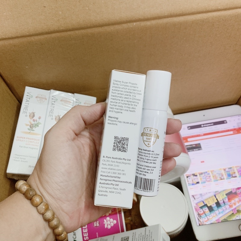 Chai Xịt Keo Ong Vitatree ÚC- 30ml - Mẫu mới