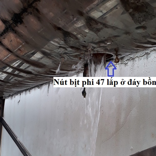 Bộ nút bịt phi 47 đáy bình bảo ôn máy nước nóng năng lượng mặt trời