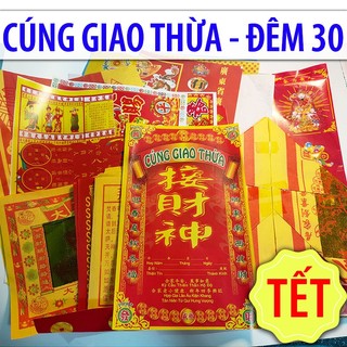 Giấy cúng giao thừa đêm 30 tết
