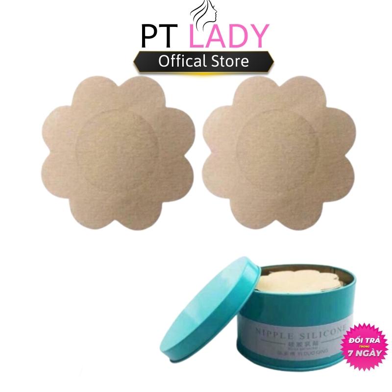 Hộp Dán Ti Giấy ⭐FREESHIP⭐ 60 Miếng dán ngực, dán ti giấy hình hoa mai cao cấp 307 S1MD13 S7