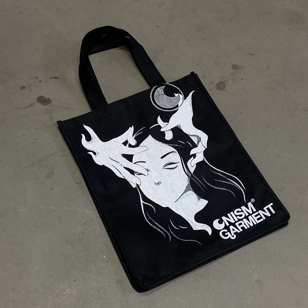 Túi vải tote Onism bloodmoon màu đen - Basic bag onism