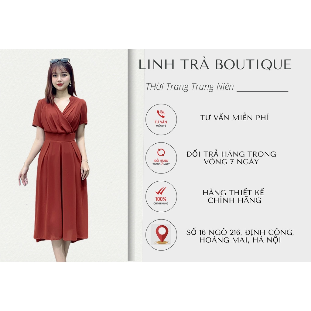 Mẫu Đầm Thiết Kế Cao Cấp Sang Trọng Thanh Lịch Phù Hợp ĐI Làm Đi Tiệc Big Size Hàng Hiệu Giá Tốt (AT 470)