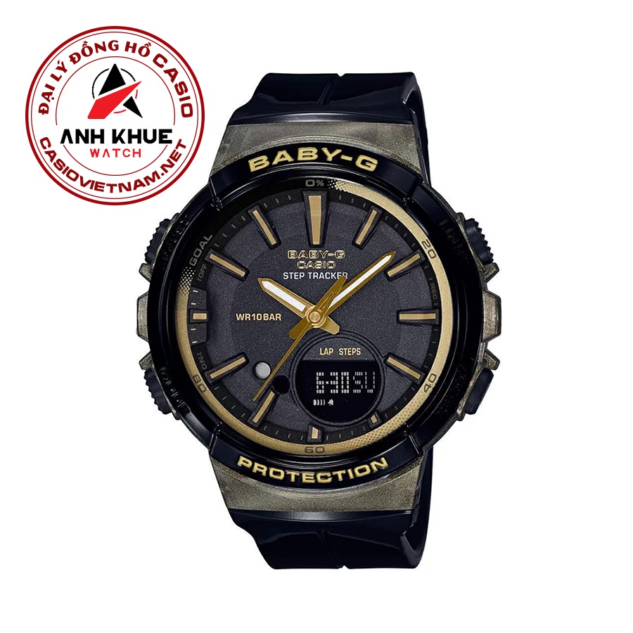 Đồng Hồ Casio BGS-100GS-1ADR | Baby-G | Nữ | Dây Nhựa Màu Đen | Dòng Dành Cho Chạy Bộ