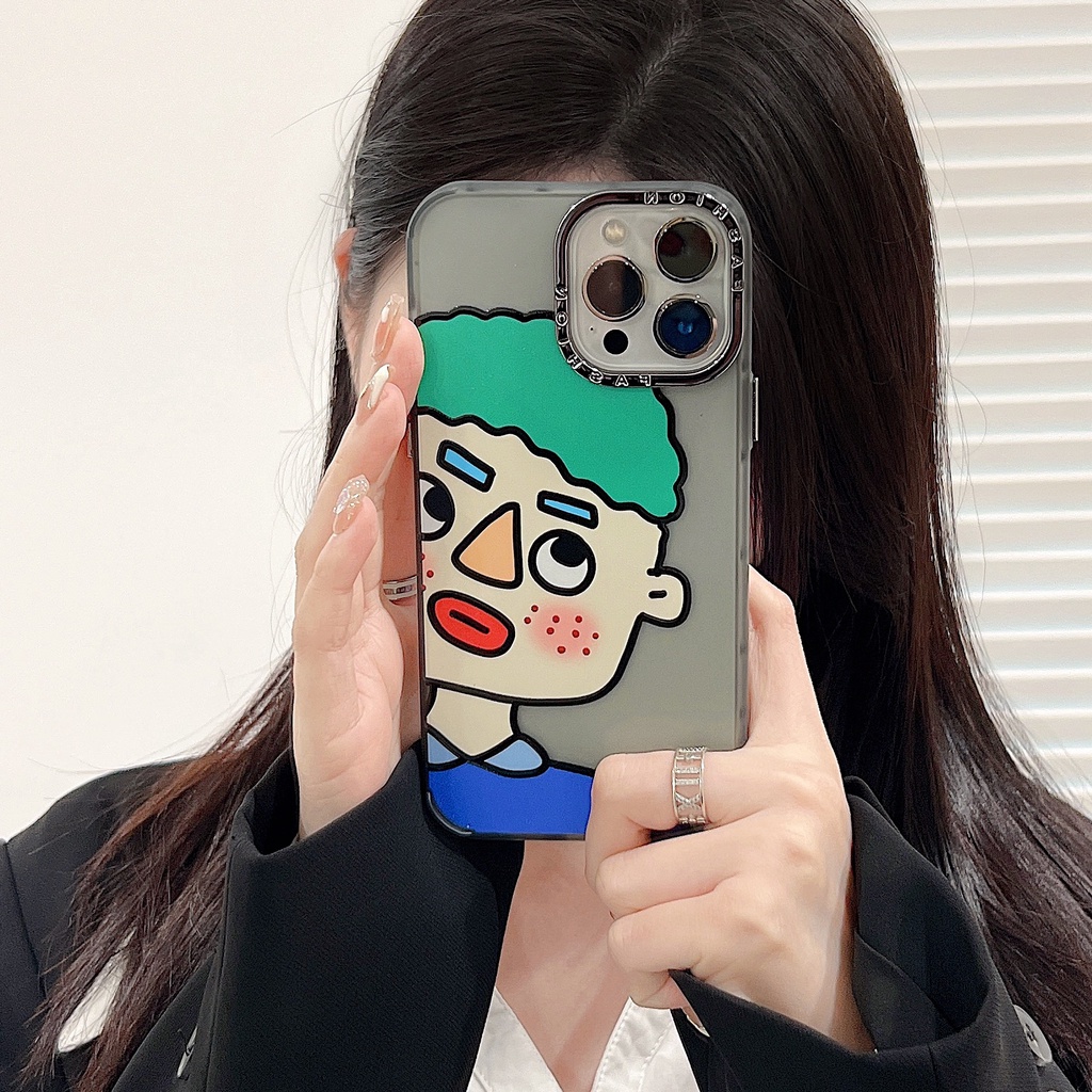 Ốp Điện Thoại Tpu Dẻo Họa Tiết Bé Trai / Gái Dễ Thương Chống Rơi Cho iPhone 14 13 12 11 Pro Max 14 Plus