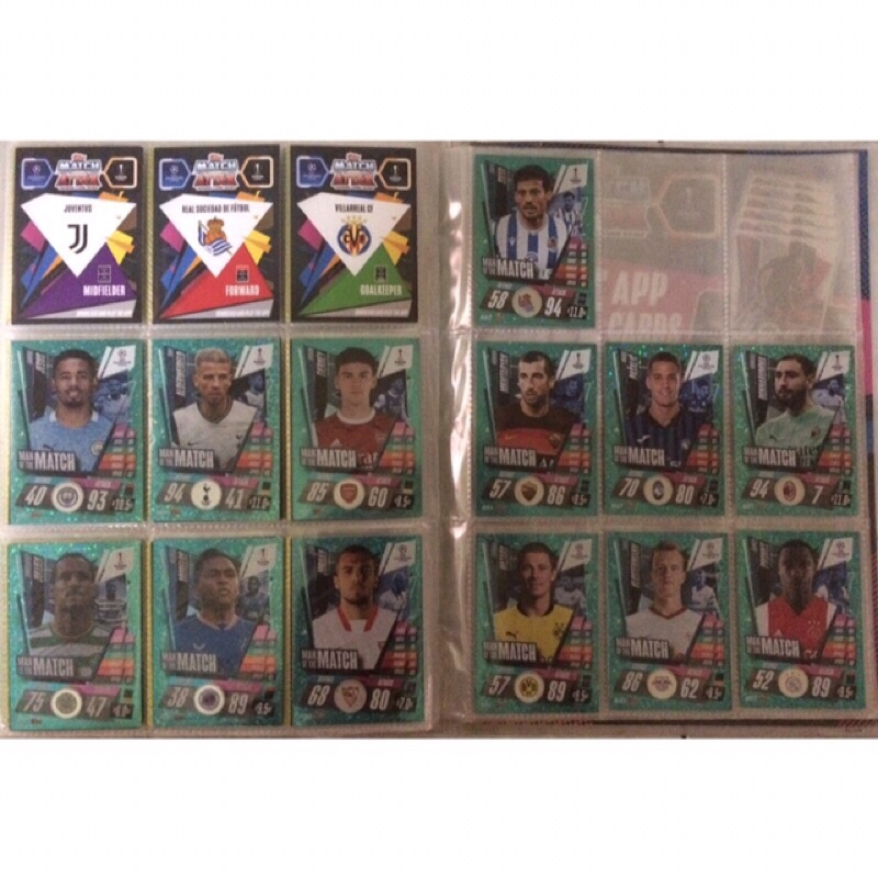 Set thẻ cầu thủ Match Attax champios league 20/21
