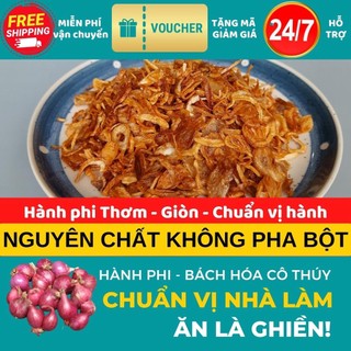 Hành phi nguyên chất nhà làm thơm giòn ngon hộp 100g-300g-500g