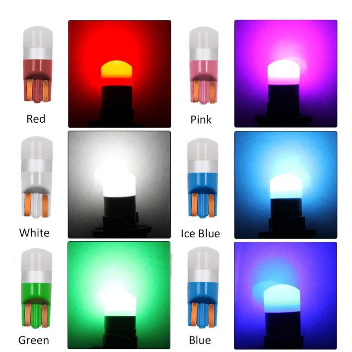 Bóng đèn LED 12v T10 Sứ 3030 siêu sáng gắn biển số xe ô tô chuyên dụng