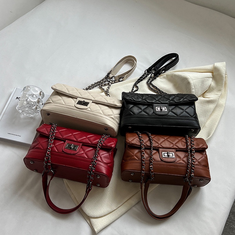 Túi Đeo Chéo Hình Thoi Cỡ Lớn Phong Cách retro Thời Trang Cho Nữ