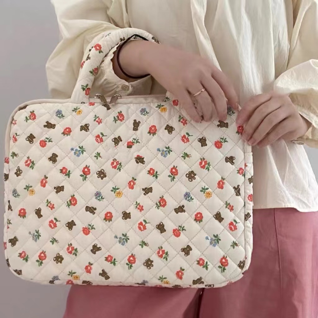 Túi Đựng laptop 13.3 / 14.1 / 15.6 / 15inch Chống Sốc In Hình Gấu Dễ Thương