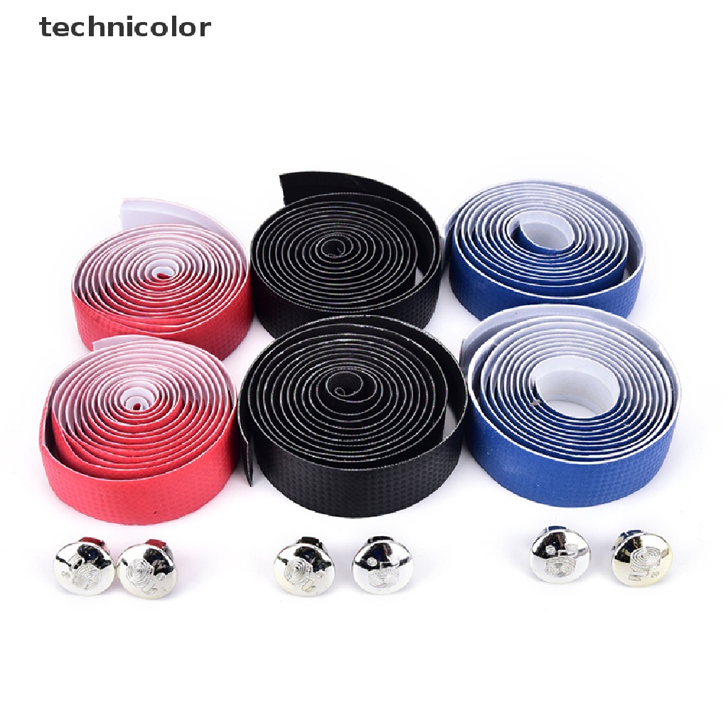 Set 2 Cuộn Băng Quấn Tay Lái Xe Đạp + 2 Nút Chặn Bằng Sợi Carbon