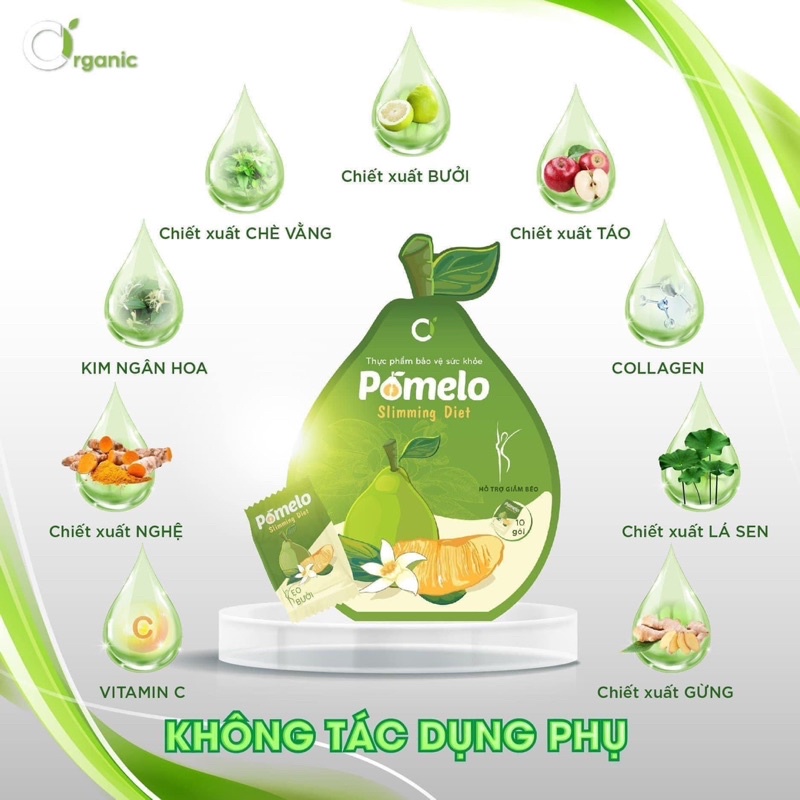 Kẹo Bưởi Chính Hãng Tặng Kèm Detox