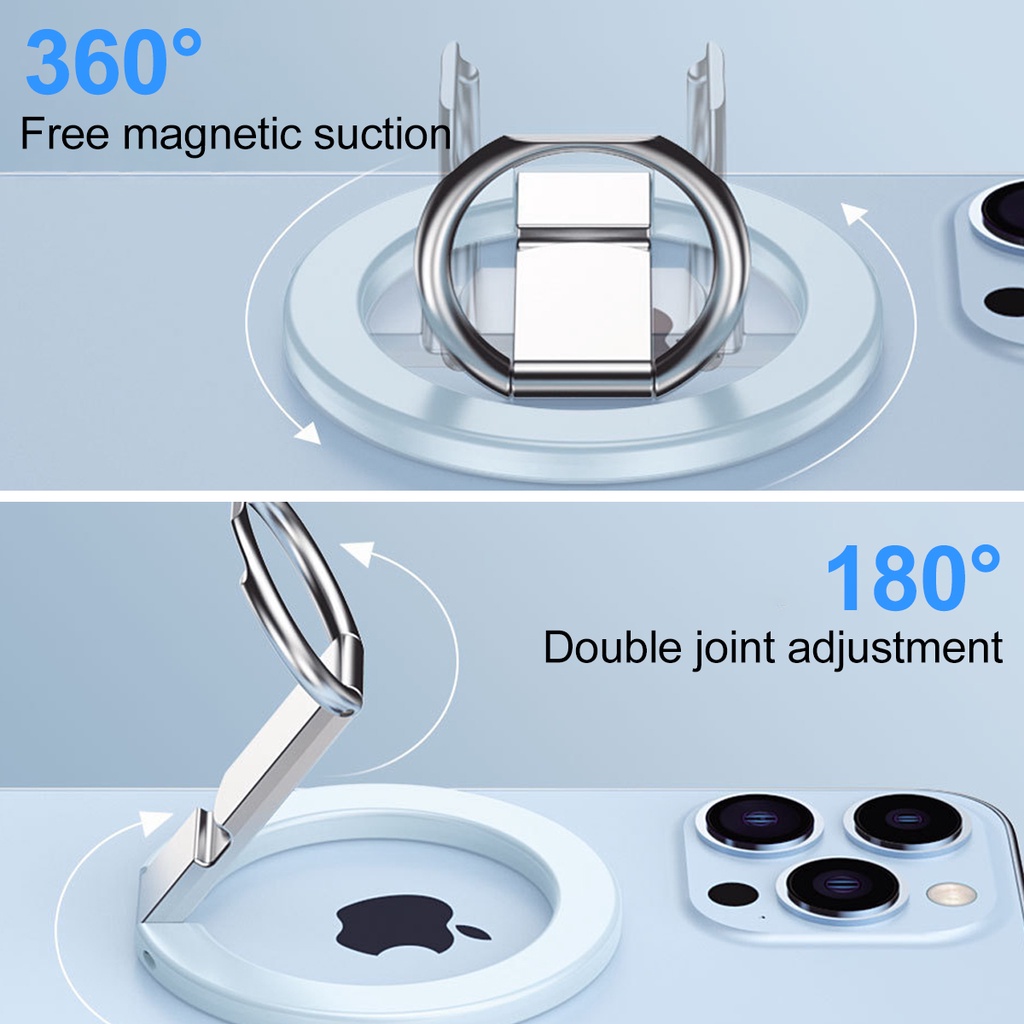 Nhẫn Đỡ Điện Thoại Từ Tính Mini Gắn Xe Hơi Cho Ip-hone 14 12 13 Pro Max