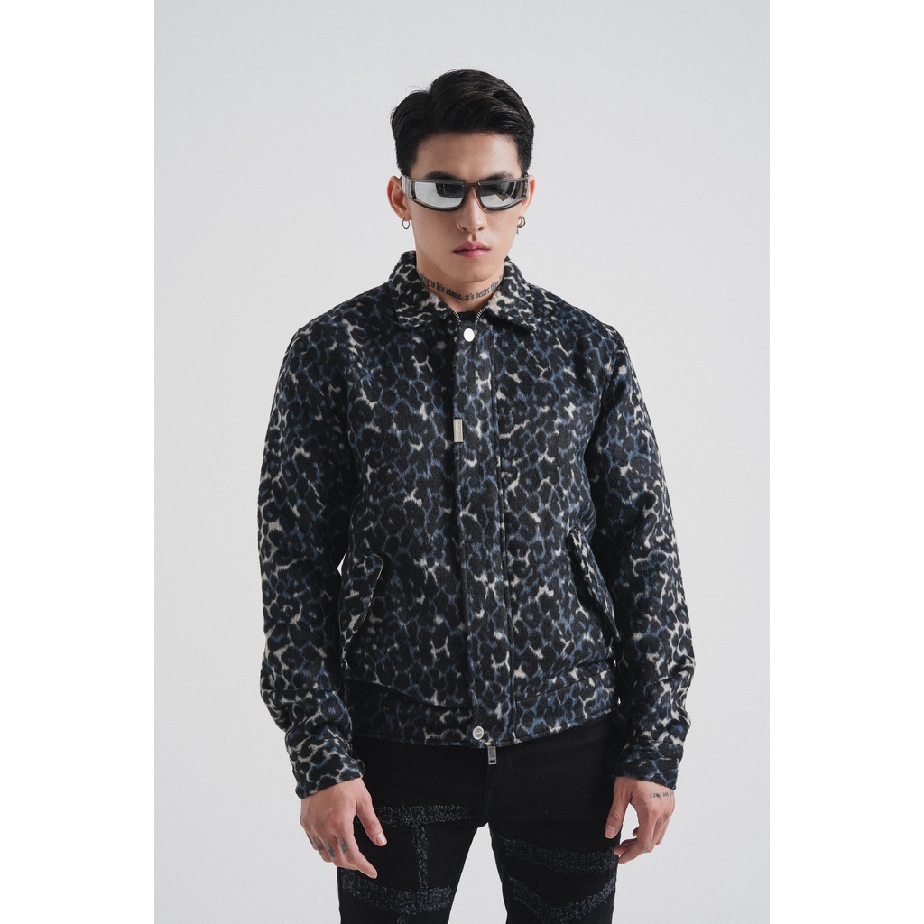 Áo khoác Amand Leopard Pattern Trucker Jacket