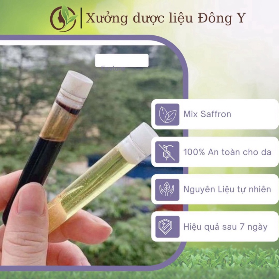 Combo Serum Cao Lá Nam mix Saffron và Serum dưỡng da Nghệ Tây. Chăm sóc da mụn và dưỡng trắng da
