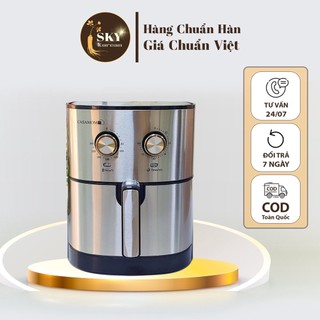 Nồi chiên không dầu Casamom Hàn Quốc màu Bạc