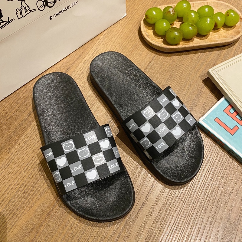 Dép Đi Trong Nhà / Ngoài Trời Đơn Giản Thời Trang Hàn Quốc Cho Cặp Đôi