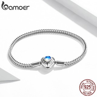Vòng tay Bamoer 17/19/21cm bạc 925 thiết kế thời trang
