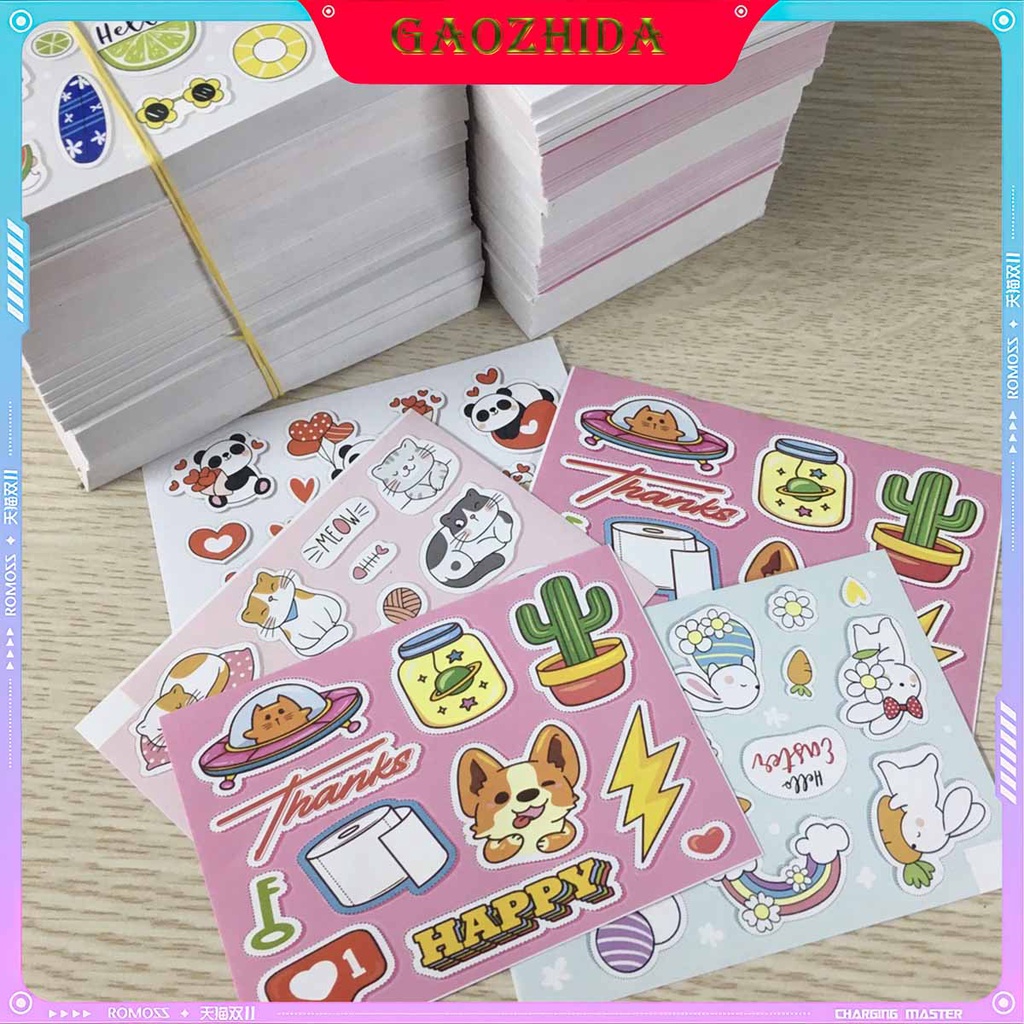 Set Sticker nhiều hình họa tiết chống nước, dán trang trí điện thoại, mũ bảo hiểm, vali, xe ga ((Giao ngẫu nhiên)
