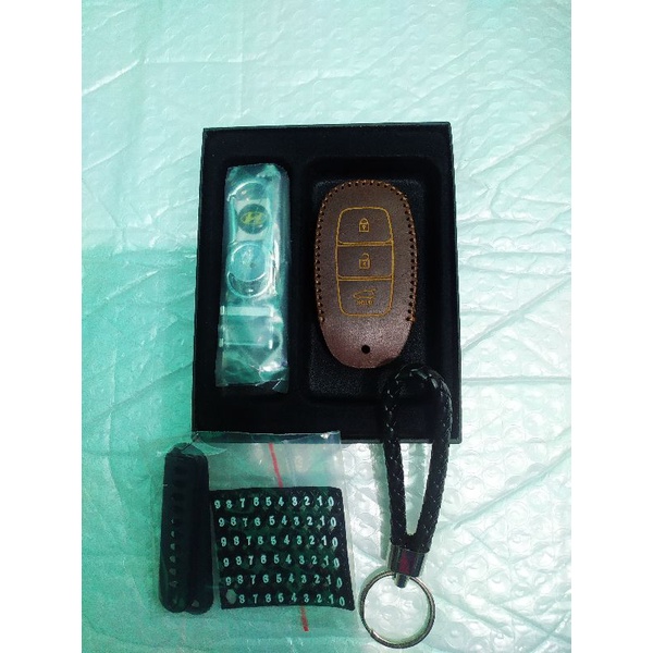 Bao da chìa khoá xe Huyndai i10, Elantra, Tucson , accent 2022