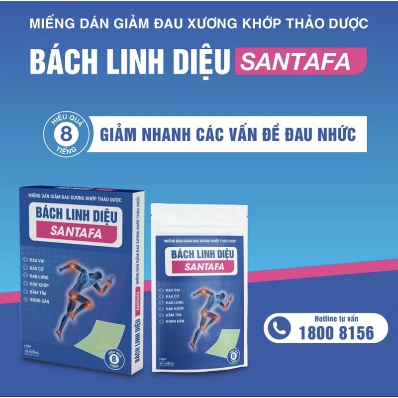 Miếng dán Bách Linh Diệu - Miếng dán giảm đau nhức -Hộp 10 miếng