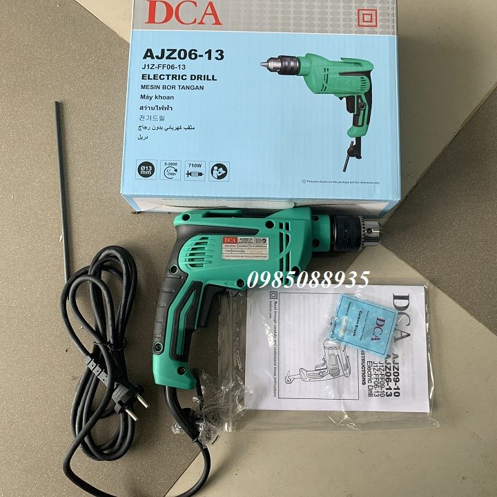710W Máy khoan 710W DCA AJZ06-13 đầu kẹp 13mm chính hãng