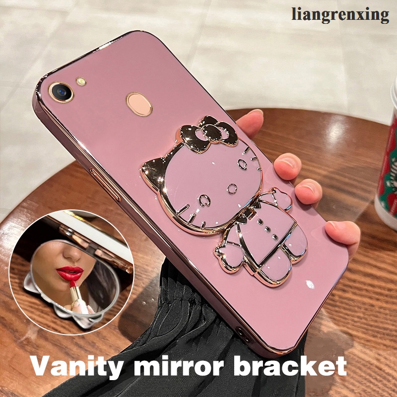ốp lưng OPPO F5 OPPO F7 Ốp Điện Thoại Silicon Mềm Chống Sốc Mạ Điện DDKTM01 Cho OPPO F5 OPPO F7 viền vuông cute