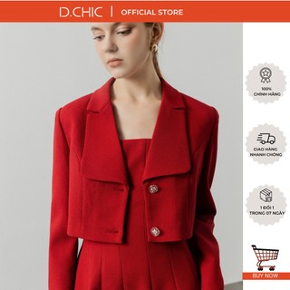 Áo khoác croptop cổ 2 ve cơ bản d.chic ms: 161562