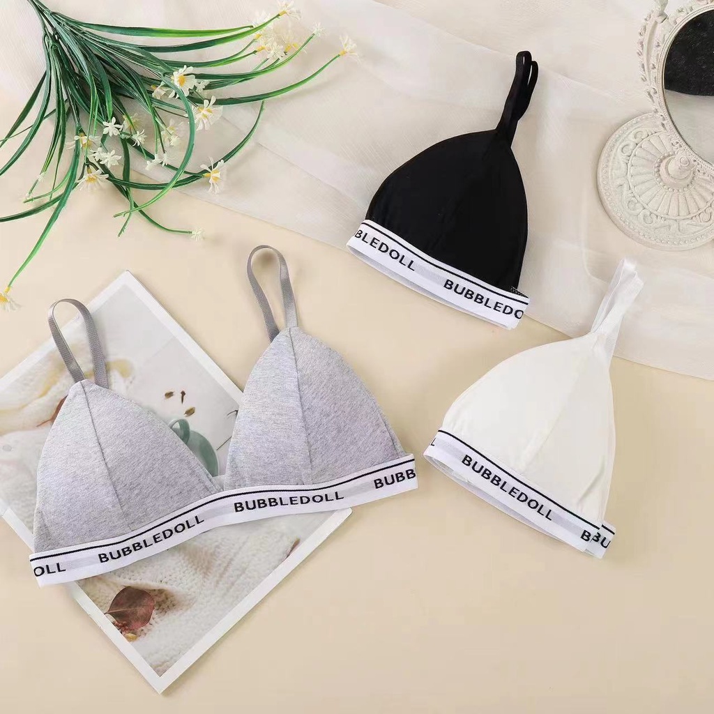 Áo Ngực Cotton Thoáng Mát Viền Chữ Cá Tính Cho Nàng SUNBRA 3009