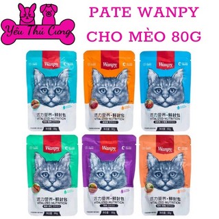Pate wanpy 80g thơm ngon, bổ dưỡng cho mèo-yêu thú cưng